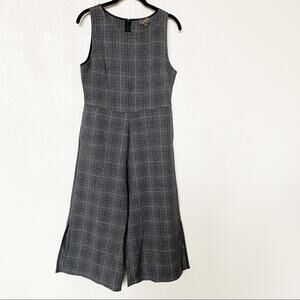 Jane Plus One Sleeveless Plaid Cropped Jumpsuit Size Small